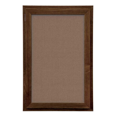 United Visual Products Outdoor Enclosed Combo Board, 42"x32", White Frame/Black Porc & Black UVCB4232ODW-BLKPORC-BLACK